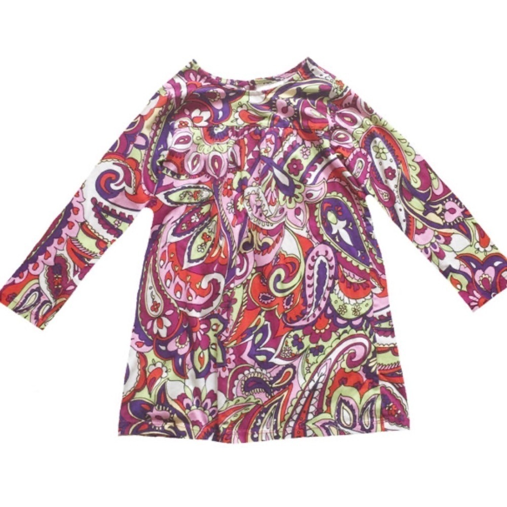 Hanna Andersson long sleeve floral dress 90cm